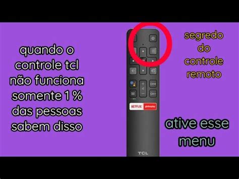 quando o controle tcl não funciona somente 1 das pessoas sabem disso