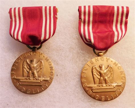 Wwii Lot Of 2 Army Good Conduct Medals Etsy