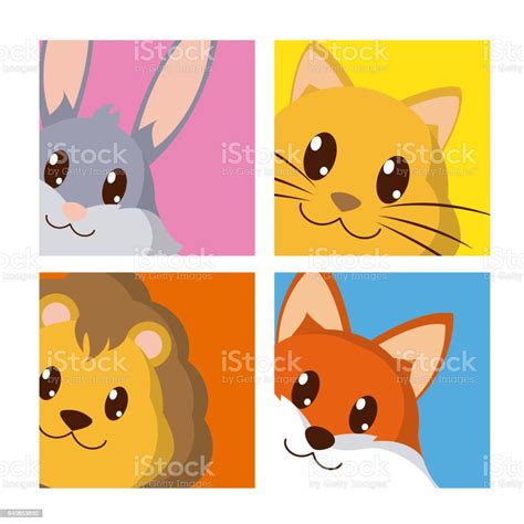 Set Of Cute Animals Stock Illustration Download Image Now Animal