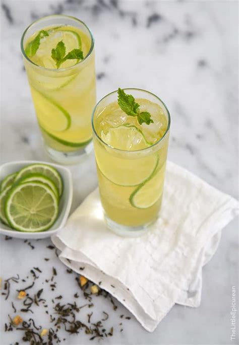 Cold Brew Green Tea Caipirinha - The Little Epicurean