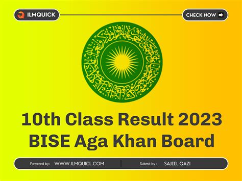 10th Class Result 2023 Bise Aga Khan Board Ilmquick