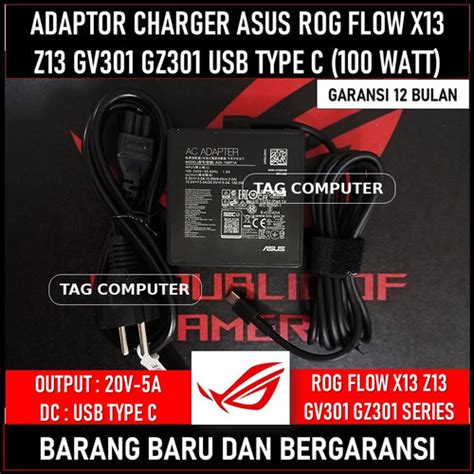 Jual Adaptor Charger Asus Rog Strix G17 G713 G713r 20v 5a 100w Type C Ori Jakarta Pusat Tag