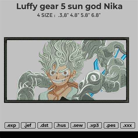 Luffy Gear 5 Sun God Nika – embrostudio