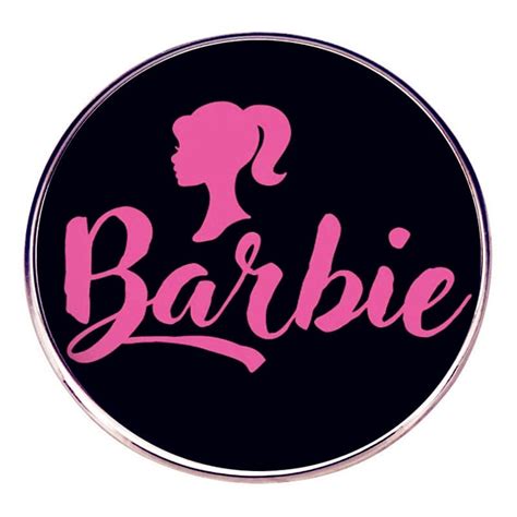 Barbie 'Black | Pretty in Pink Logo' Enamel Pin - Distinct Pins