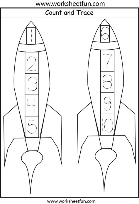 Printable Rocket Math Worksheets