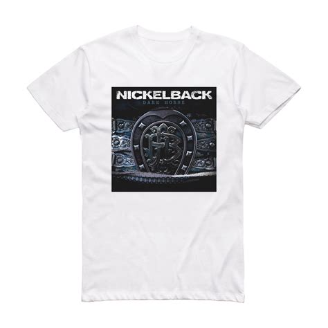 Nickelback Dark Horse Album Cover T-Shirt White – ALBUM COVER T-SHIRTS