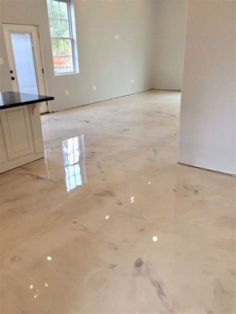 Pearl White Epoxy Floor The Urban Decor