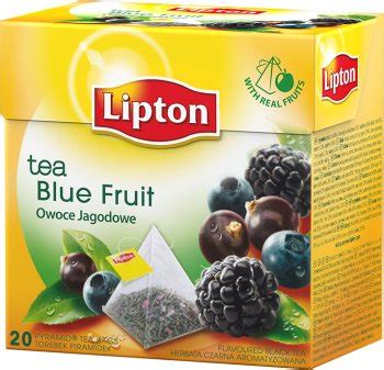 Lipton herbata czarna aromatyzowana Blue Fruit jeżyna jagoda czarna