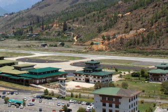 Landing at Paro Airport - a thrilling experience