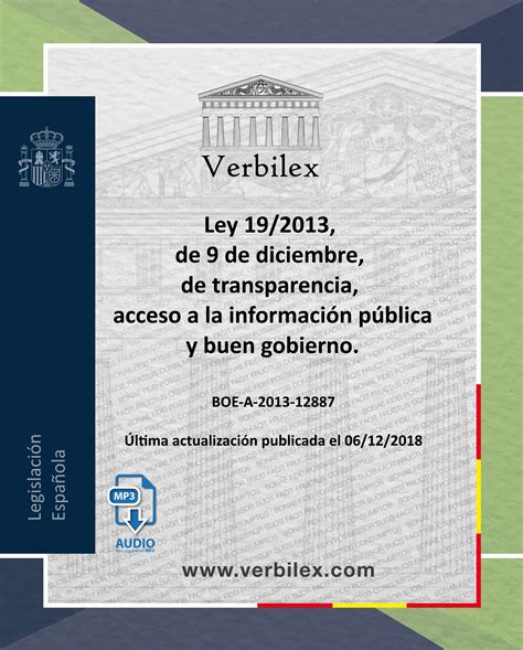 Ley De De Diciembre De Transparencia Acceso A La