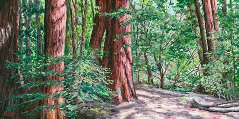 Redwood Forest Painting At Explore Collection Of