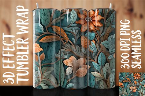 3d Melinjo Tumbler Wrap 2 Graphic By Azommi · Creative Fabrica