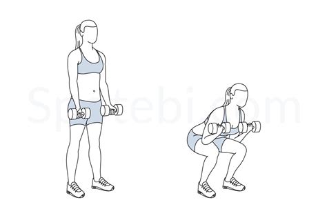 Squat Bicep Curl