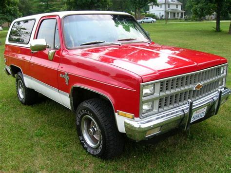 1982 K5 Chevy Blazer Red White Chevrolet 82