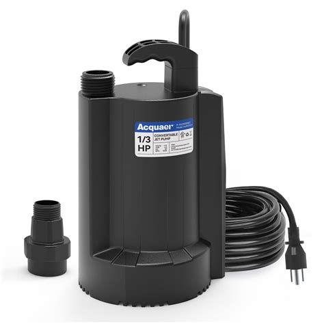 Snapklik Acquaer 1 3 HP Automatic Submersible Water Sump Pump 115V