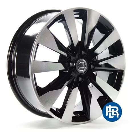 Roda Nissan Kicks Pcd Kr R90 Aro 16x6 Preta Diamantada