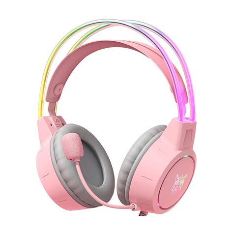 Headset Gamer Profissional Onikuma X15 Pro RGB Rosa Kase Distribuidora