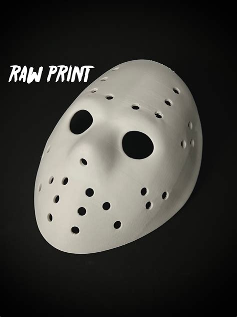 Blank Hockey Mask 3D Print Jason S Mask From Friday Etsy