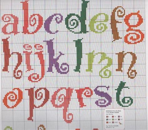 710 Idee Su Alfabeti BF4 Cross Stitch Fonts Cross Stitch Alphabet