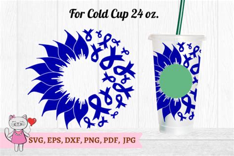 Colon Cancer Sunflower SVG Graphic By Magic World Of Design Creative