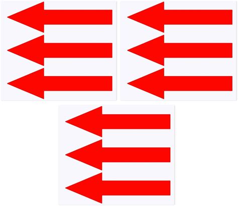 Amazon Pcs Adhesive Arrows For Signs Red Arrow Stickers