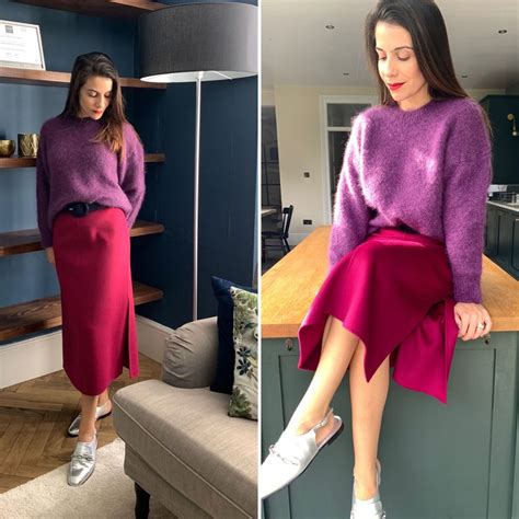 Magenta + Purple | Winter dress outfits, Magenta skirt, Fashion inspo outfits