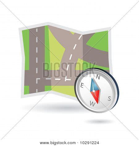 Map Compass Icon Vector & Photo (Free Trial) | Bigstock