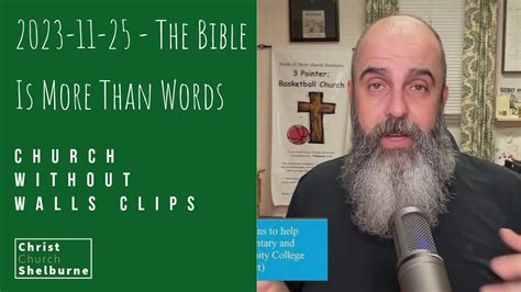 The Bible Is More Than Words YouTube