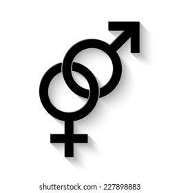 Male Female Sex Symbol Vector Illustration Stock Vector Royalty Free 227898883 Shutterstock