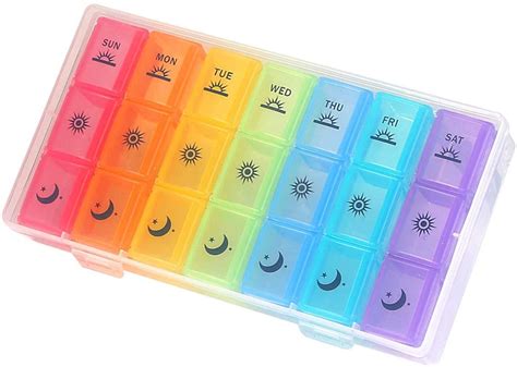 Portable Weekly Medicine Pill Box Organizer - Buy medication pill box, pill boxes bulk, 7 days ...