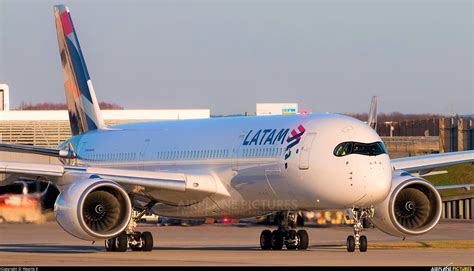 Latam Airbus A350 Aircraft At Munich Airport