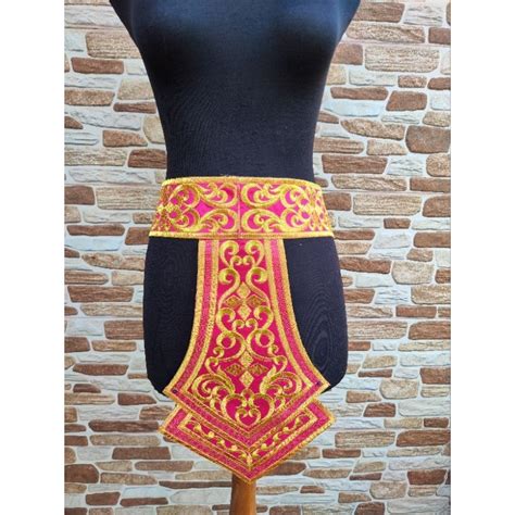 Jual Renda Bordir Ikat Pinggang Sabuk Tari Model Jembar Shopee Indonesia