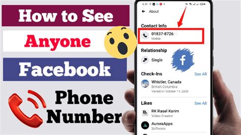 How To See Anyone Phone Number On Facebook How To Find Anyone