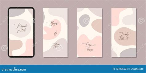 Beautiful Feminine Set Of Vertical Social Media Post Templates With