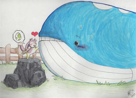 Skitty + Wailord by TechnoClove on DeviantArt