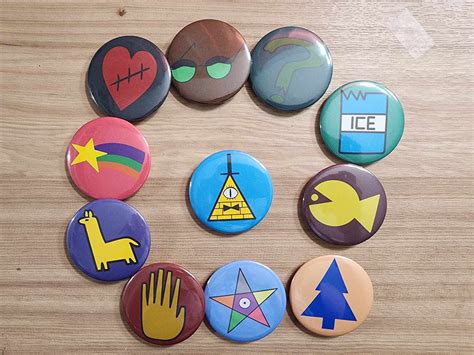 Gravity Falls Symbol Buttons - Etsy