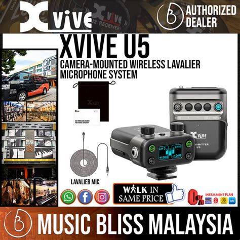 Xvive Audio U Camera Mounted Wireless Lavalier Microphone System Lazada