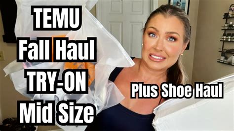 TEMU FALL TRY ON HAUL TEMU FALL CLOTHING SHOE HAUL HOTMESS MOMMA