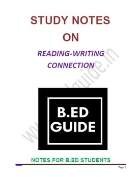 Reading And Reflecting On Text Notes Pdf