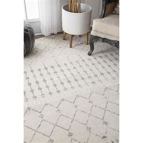 Nuloom Blythe Modern Moroccan Trellis Ft X Ft Gray Living Room