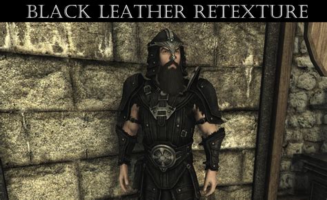 Mod Release Black Leather Armor Retexture At Skyrim Special Edition