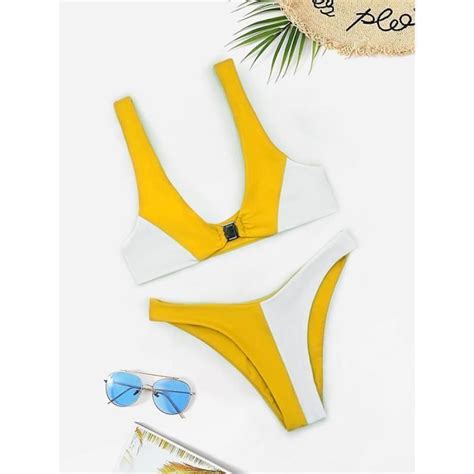 Maillots De Bain Femmes Pi Ces Sexy Bikini Classique Boheme Taille Haute Elegant Mode Chic
