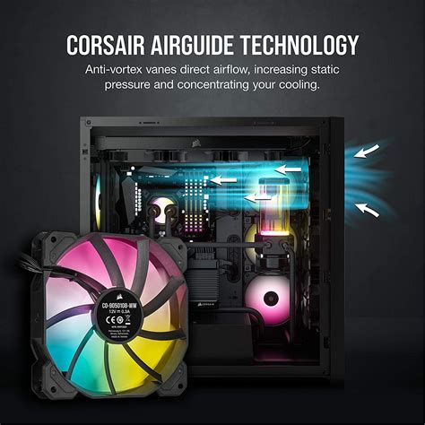 Corsair Icue Sp120 Rgb Triple Fan Elite Performance 120mm Pwm Kit