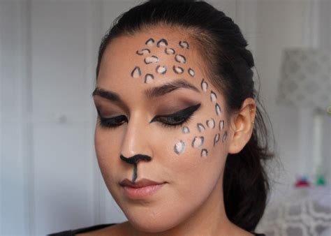 Pretty Leopard Makeup Tutorial for Halloween - Domesticated Me