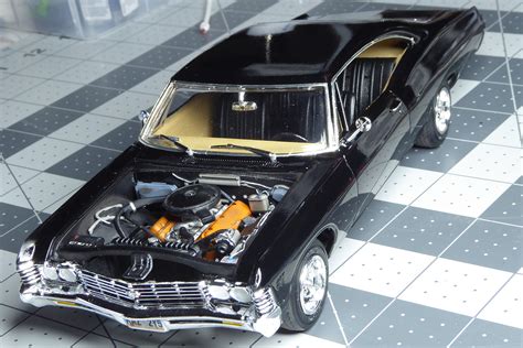 1967 Chevy Impala SS Stock Plastic Model Car Kit 1 25 Scale