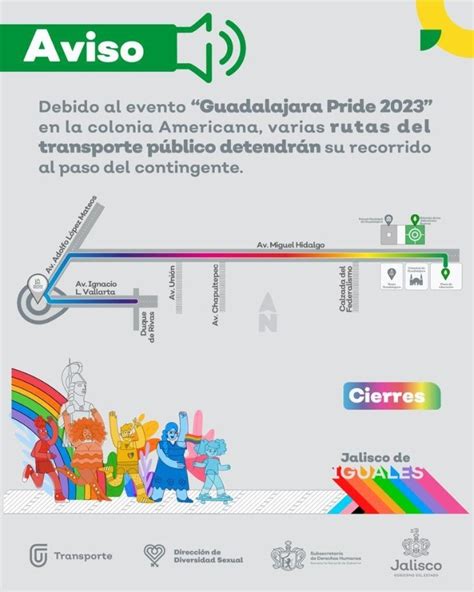 Marcha Del Orgullo Gay Guadalajara Estas Rutas De Transporte