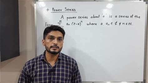 Complex Analysis Unit 1 Lecture 24 Power Series Youtube