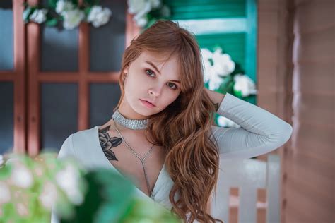 Model Russian Necklace Woman Anastasiya Scheglova Wallpaper