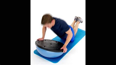 Bosu Knee Push Up Hep2go Youtube