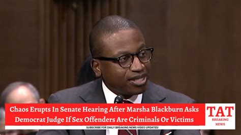 Senate Gets Awkward When Dem Judge Asked If Sex Offenders Are Criminals Or Victims Youtube